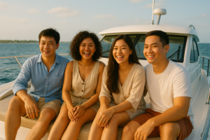 Trải nghiệm dịch vụ quay phim, chụp ảnh trọn gói trên du thuyền sang trọng. Lưu giữ khoảnh khắc đáng nhớ với cảnh biển lãng mạn và ekip chuyên nghiệp.